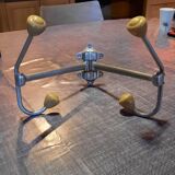 Wall coat rack with 2 hooks