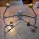 Wall coat rack with 2 hooks