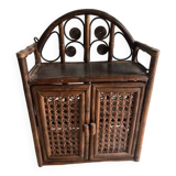 Rattan shelf