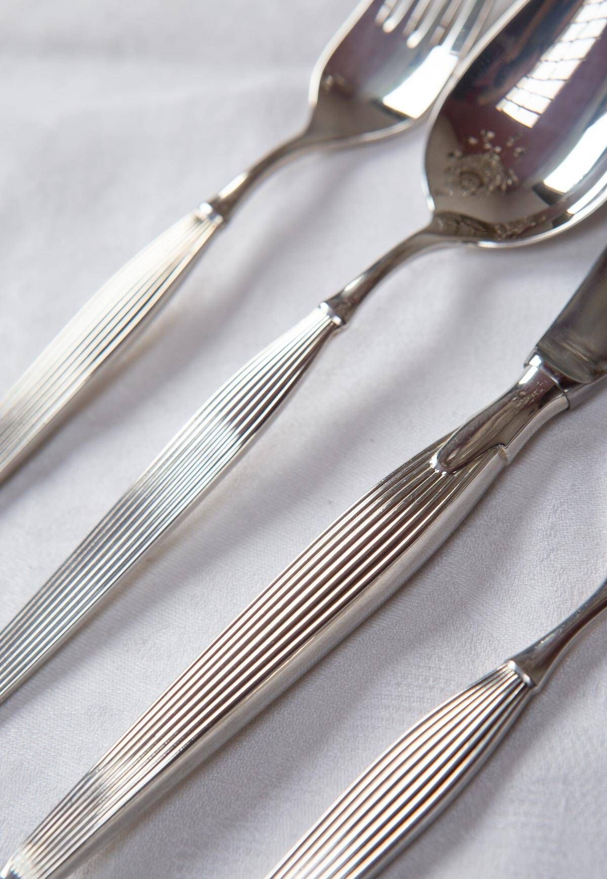 Frigast gab swedish/danish dessert cutlery set 1960s for 10 (32 pieces)