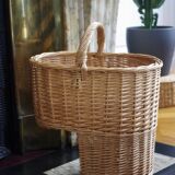 Rattan stair basket