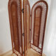 Rattan and cannage screen