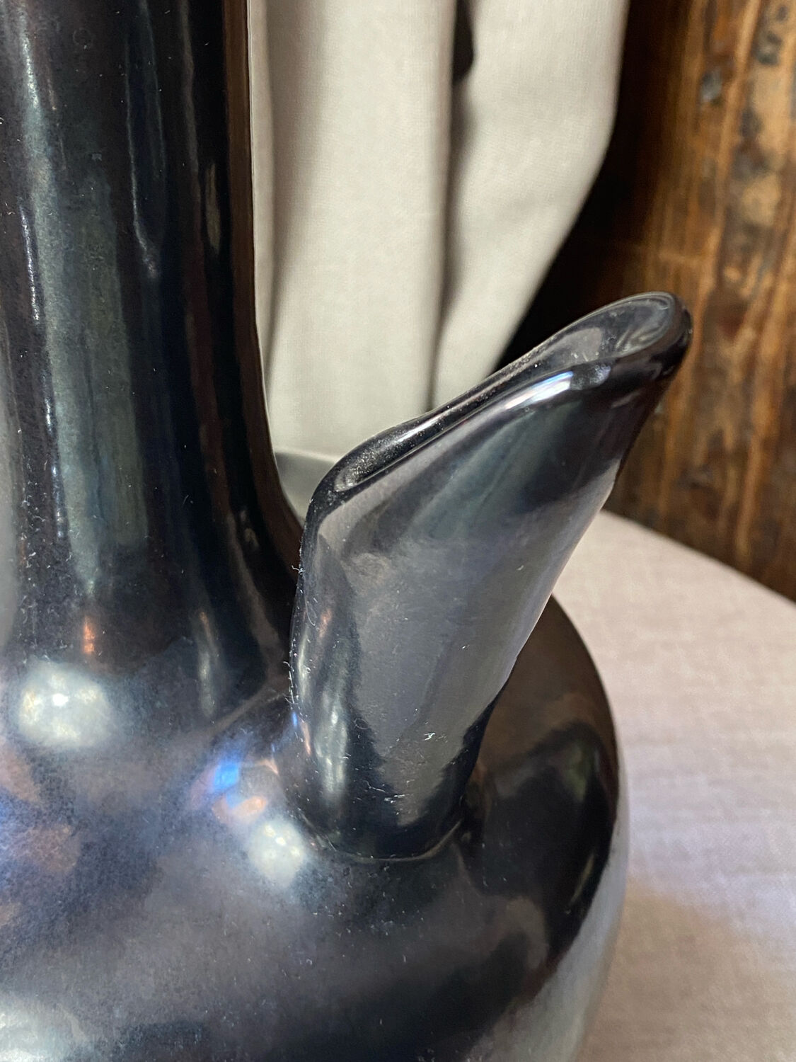 Ceramic lamp base, Sauveur Lunetta, Vallauris