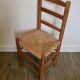 Light wooden chair and mulched seat, 50s-60s