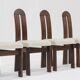Vintage brutalist dining chairs, set of 6