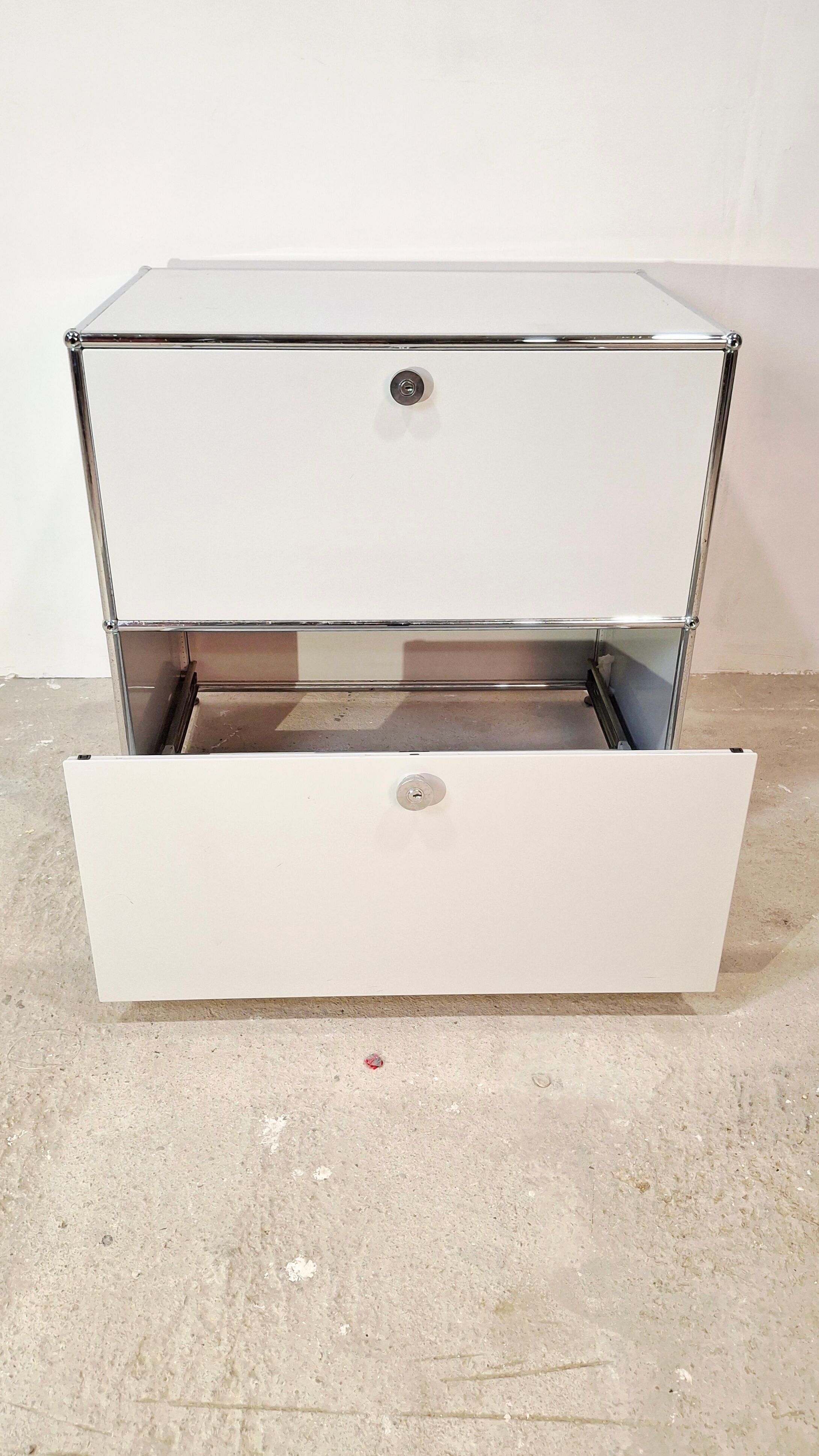 USM Haller two-drawer cabinet from the 1980s