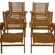 Ensemble vintage de quatre chaises pliantes Rex en contreplaqué, design Niko Kralj, 1950