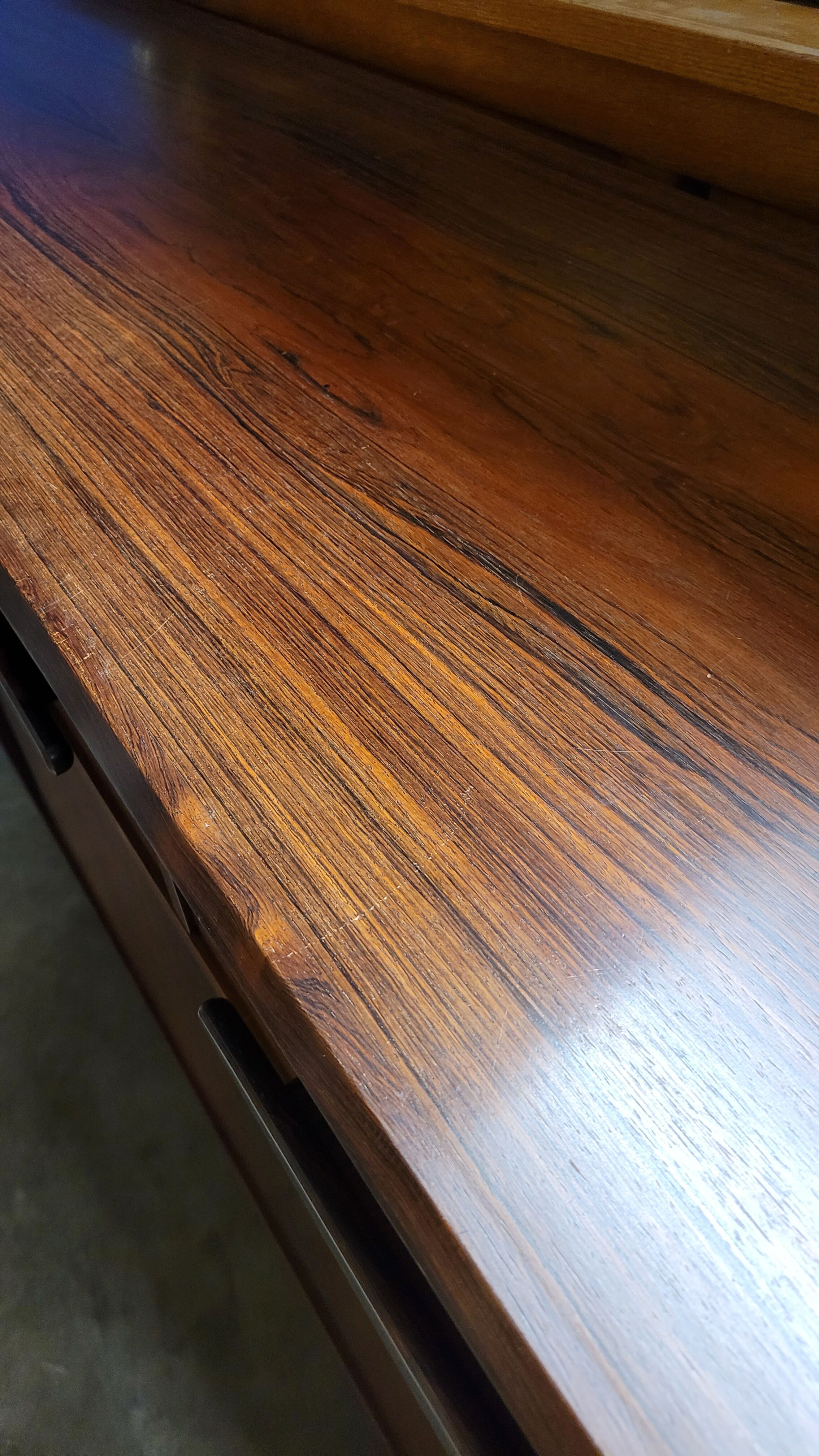 Danish sideboard stamped Bordum and Nielsen in Rio rosewood