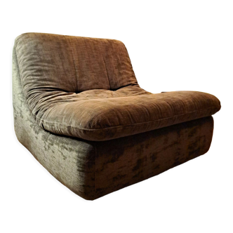 Steiner chair 1970 velvet ribbed brown