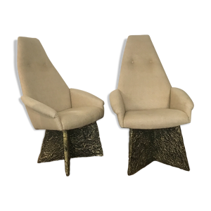 Set de 2 fauteuils high back