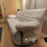 White leather sofa Paolo Piva (Designer) model ARCA for B&B