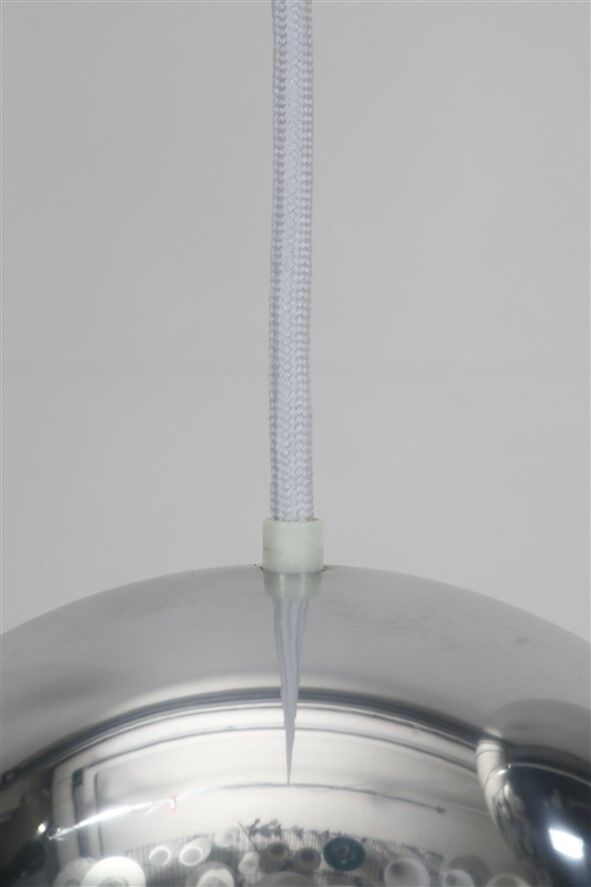 Set of 3 original Louis Poulsen / Verner Panton “Topan” pendant lamps / mid-century Danish modern design / 1960s / 1970s