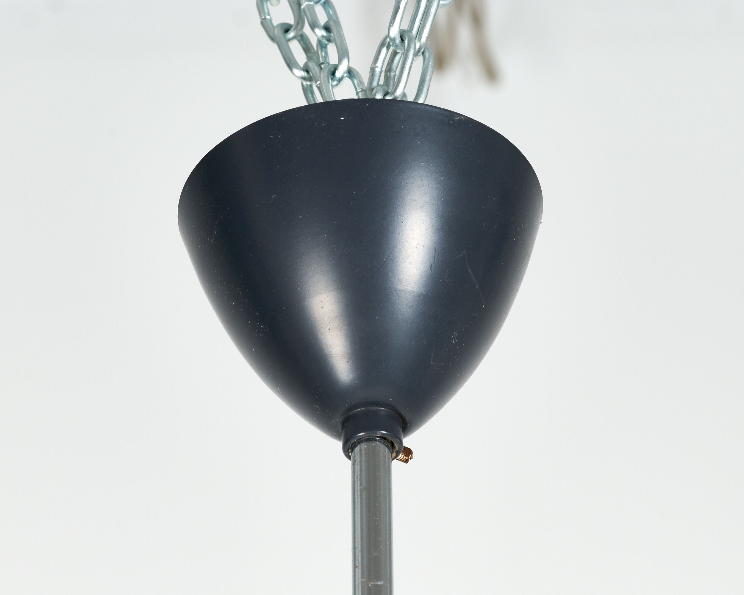 Suspension en verre opaline par Napako années 60