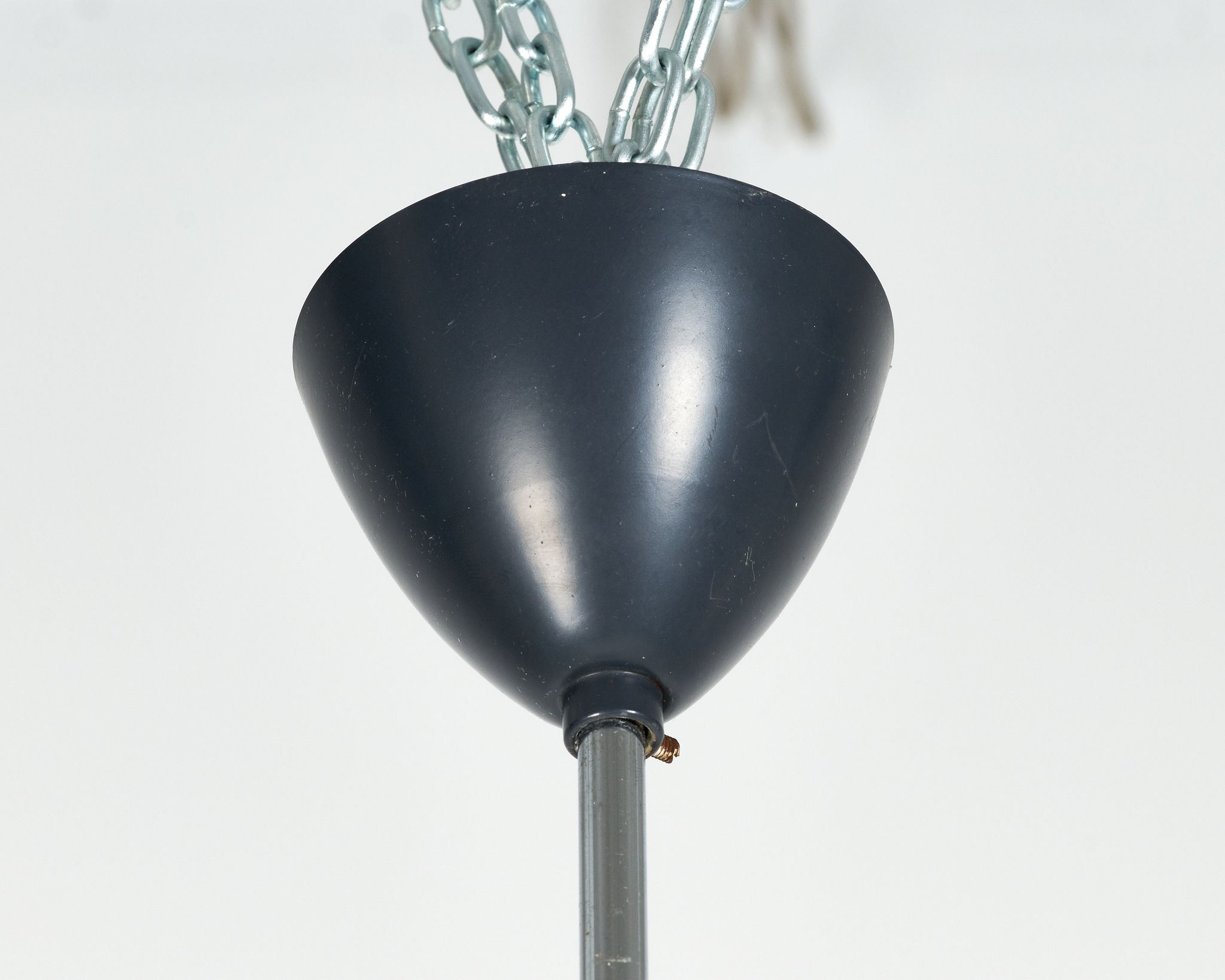 Suspension en verre opaline par Napako années 60