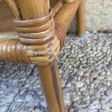 Vintage rattan shelf