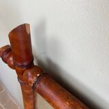 Miroir ancien en bois tourné