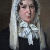 Portrait à l'huile d'une dame, XIXe siècle