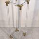 Very beautiful column pedestal by Charles Hollis Jones in Lucite & brass.