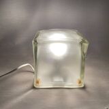 Lampe cube en verre vintage iviken par ikea