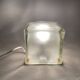 Lampe cube en verre vintage Iviken par Ikea