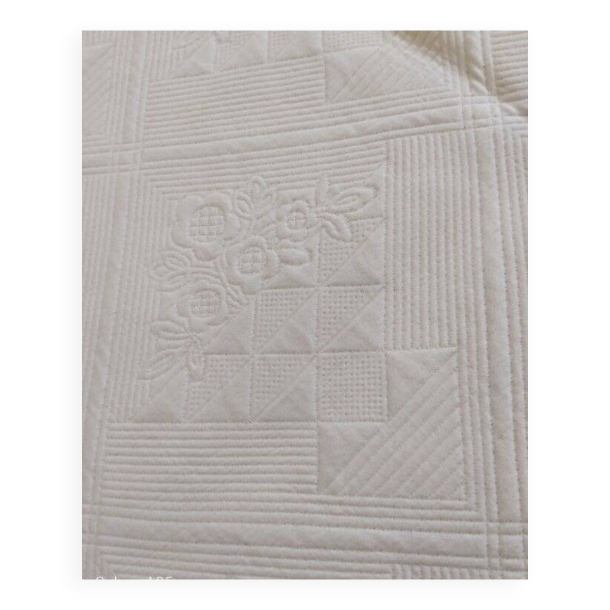 Vintage Boutis bedspread.