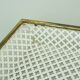 Vintage tray, perforated metal and brass, attr. to mathieu matégot 50s
