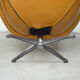 Swivel and ottoman hull chair