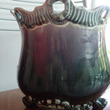 Cache pot en barbotine art nouveau