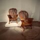 Paire de fauteuils en rotin