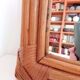 Miroir en bambou vintage