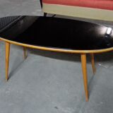 Table low Scandinavian 50s 60s oval