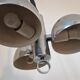 Midcentury Chrome Space Age Chandelier/Pendant Hillebrand, Germany, 1970s