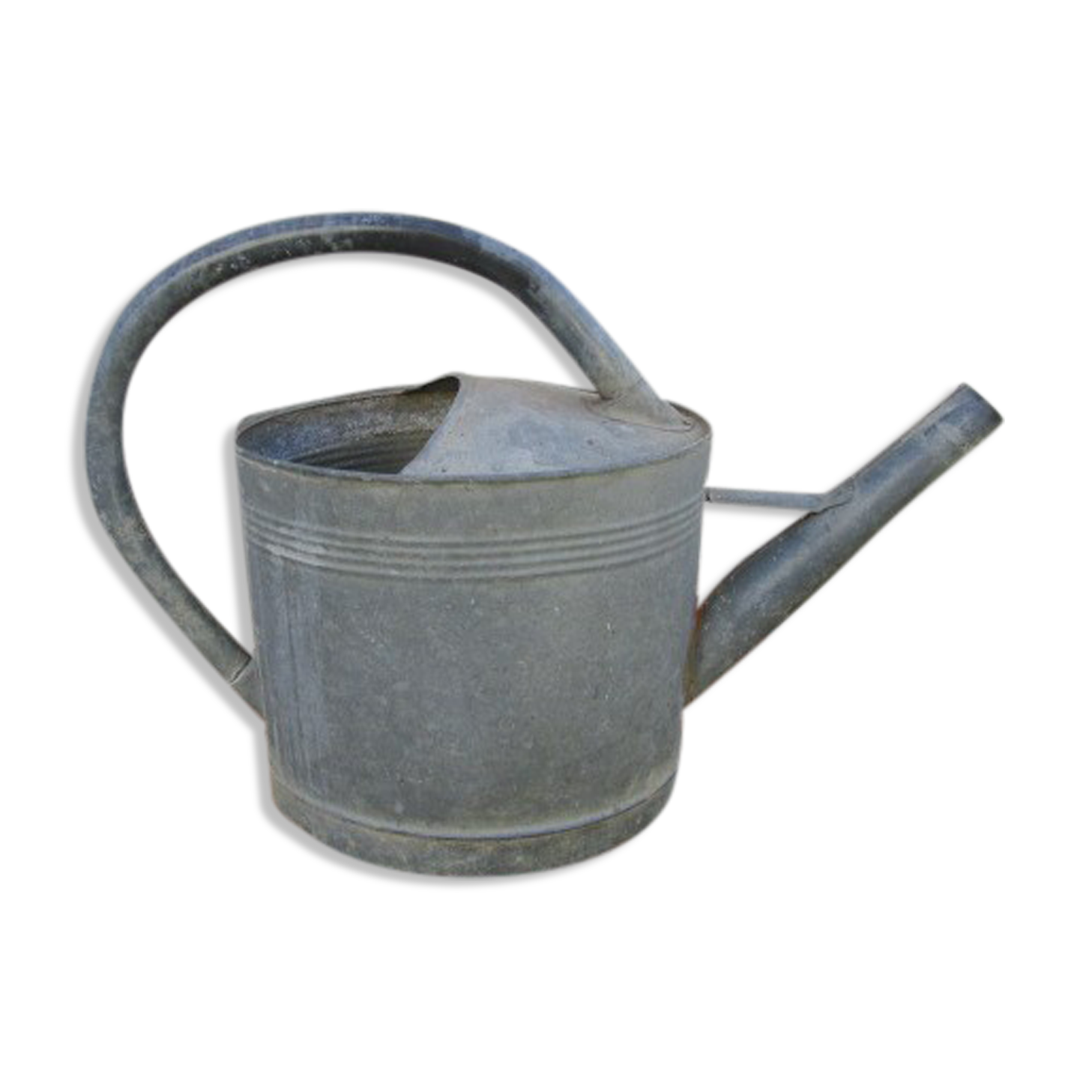 Old zinc watering can