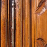 Louis XIII wardrobe in solid walnut