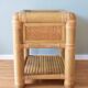 Vintage bamboo bedside tables