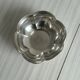 Plat, saladier ancien en métal forme fleur