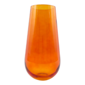 Vase en verre orange hauteur 35cm