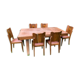 Wooden table with chairs