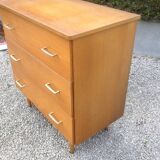 Vintage chest of drawers with spindle legs