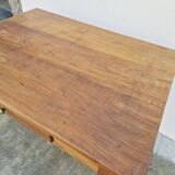 Antique rustic farmhouse table from the 1900s with one drawer - 1m