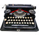 1926 new tape revised black tape underwood typewriter 3 bank