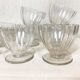Service of 12 dessert cups, crystal