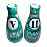 Robert Picault huilier vinaigreer signed ceramic design 1950