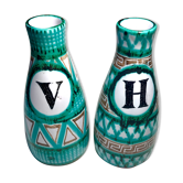 Robert Picault huilier vinaigreer signed ceramic design 1950