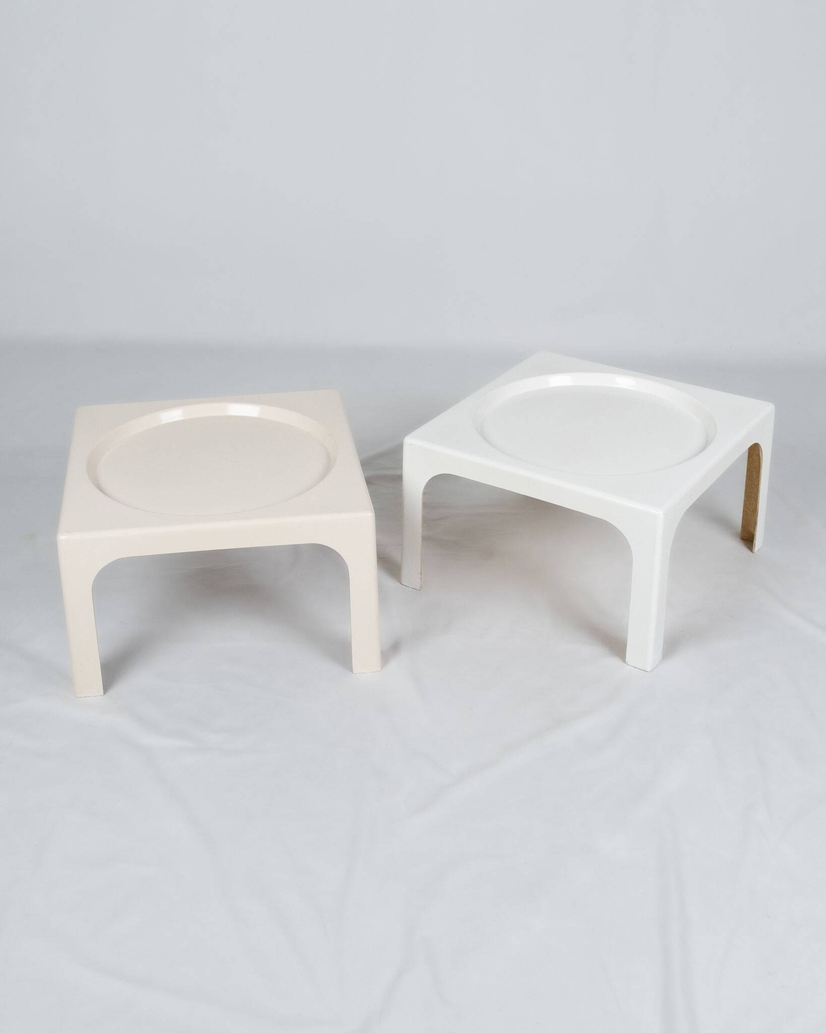 Paire de tables d'appoint Ozoo Marc Berthier pour Prisunic, 1970s