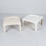 Paire de tables d'appoint Ozoo Marc Berthier pour Prisunic, 1970s