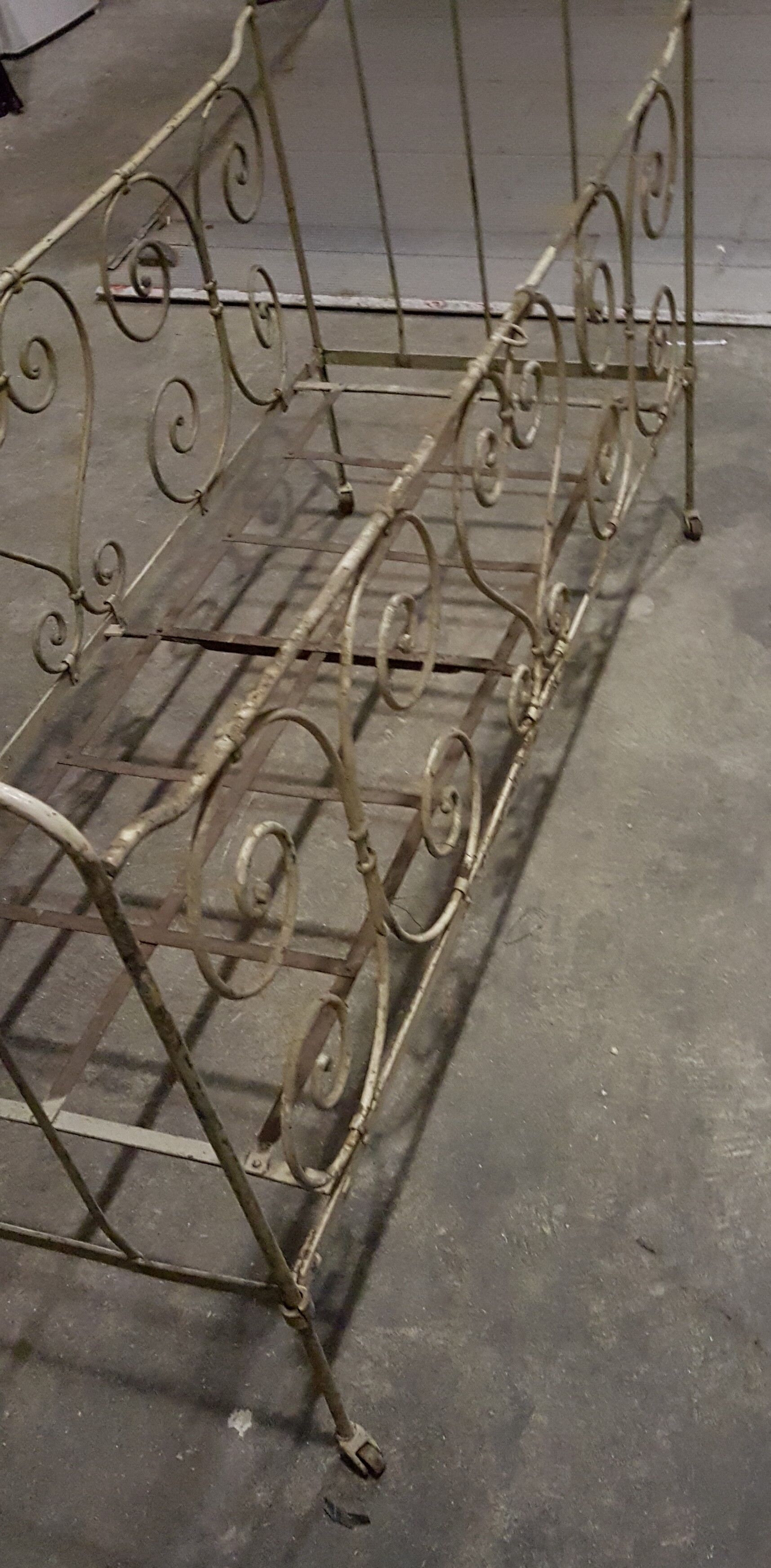 Old wrought iron bed