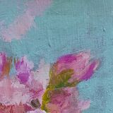 Tableau au bouquet Rose