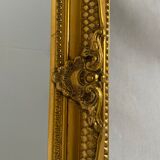 Bevelled mirror, Golden Empire style 64x54cm