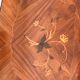 vintage louis XV style rose wooden table